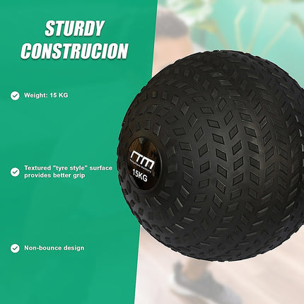 15kg Tyre Thread Slam Ball Dead Ball Medicine Ball for Gym Fitness 9