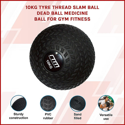 10kg Tyre Thread Slam Ball Dead Ball Medicine Ball for Gym Fitness 4