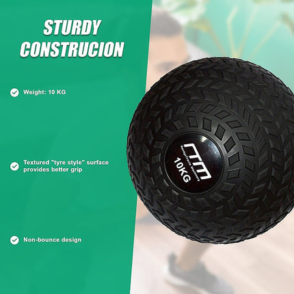 10kg Tyre Thread Slam Ball Dead Ball Medicine Ball for Gym Fitness 12