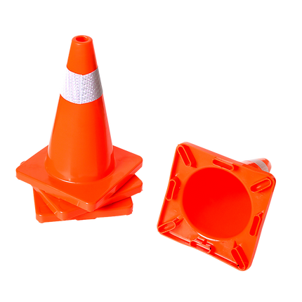 4pcs 45cm Road Traffic Cones Reflective Overlap Parking Emergency Safety Cone 5