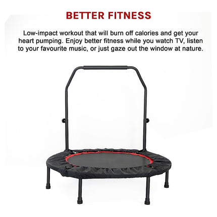 Mini Rebounder Trampoline with Adjustable Handle – Fitness Bounce Trainer 5