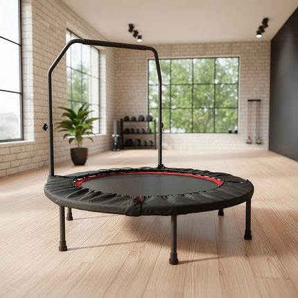 Mini Rebounder Trampoline with Adjustable Handle – Fitness Bounce Trainer 13