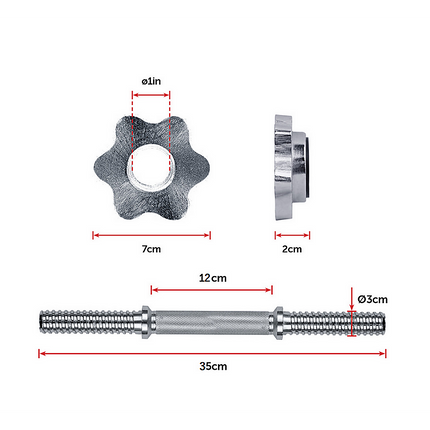 20KG Dumbbell Adjustable Weight Set 12
