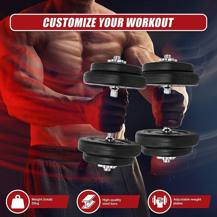20KG Dumbbell Adjustable Weight Set 9