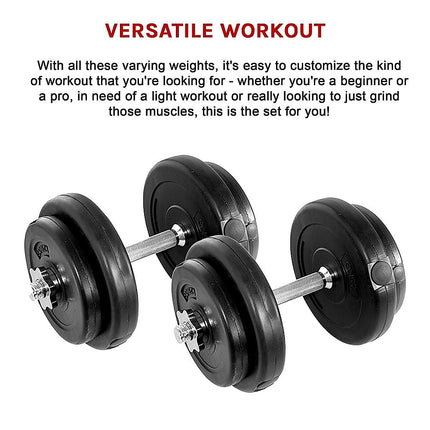 20KG Dumbbell Adjustable Weight Set 11
