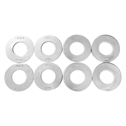 Chrome Metric Fractional Olympic Weight Plates 0.25 to 1kg Set 4