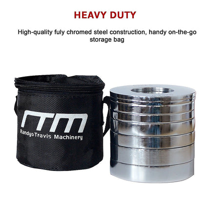Chrome Metric Fractional Olympic Weight Plates 0.25 to 1kg Set 10