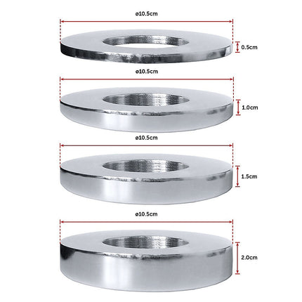 Chrome Metric Fractional Olympic Weight Plates 0.25 to 1kg Set 11