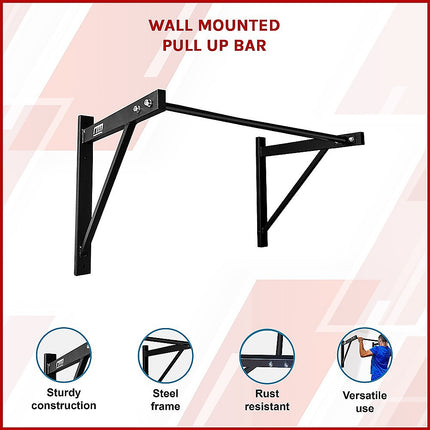 Wall Mounted Pull Up Bar – Heavy Duty Chin Up Station for Home Upper Body Training 7