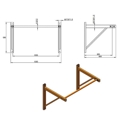 Wall Mounted Pull Up Bar – Heavy Duty Chin Up Station for Home Upper Body Training 11