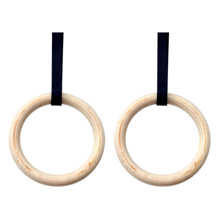 202mm Wooden Gymnastic Rings – Olympic Gym Strength Training & Fitness 5