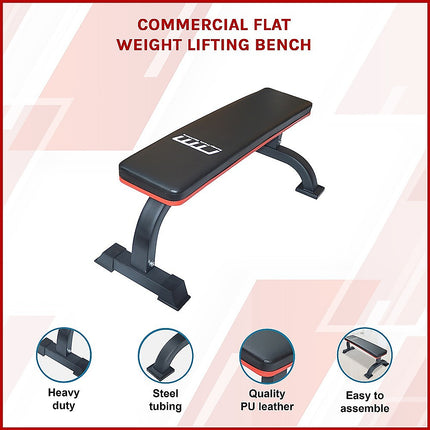 Commercial Flat Weight Lifting Bench 2