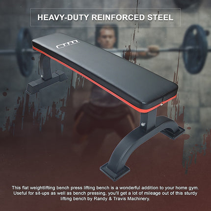 Commercial Flat Weight Lifting Bench 6