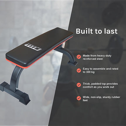 Commercial Flat Weight Lifting Bench 9