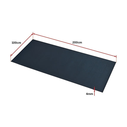 2m Gym Rubber Floor Mat Reduce Treadmill Vibration 10