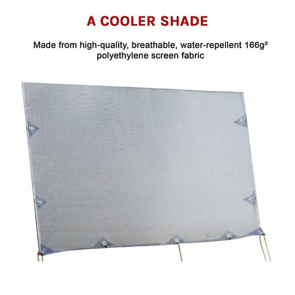 4.6m Caravan Privacy Screen Side Sunscreen Sun Shade for 16' Roll Out Awning 7
