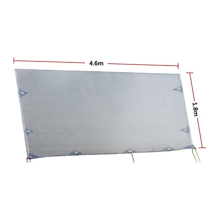 4.6m Caravan Privacy Screen Side Sunscreen Sun Shade for 16' Roll Out Awning 8
