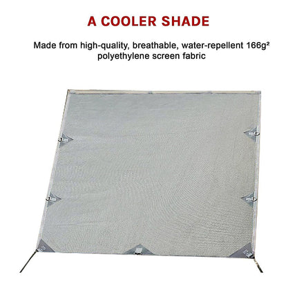 Pop Top Caravan Privacy Screen Sun Shade Side Extension 2.1 x 1.8m 7