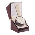 Automatic Dual Watch Winder Wood Display Box Case Motor Rotation Storage