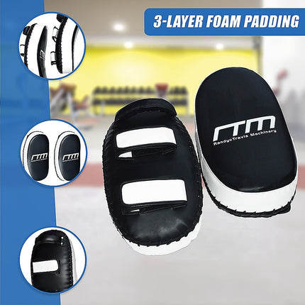 MMA Kick Boxing Pads Curved Strike Shield Muay Thai Punching Focus Pad 7