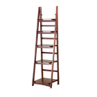 5 Tier Wooden Ladder Shelf Stand Storage Book Shelves Shelving Display Rack