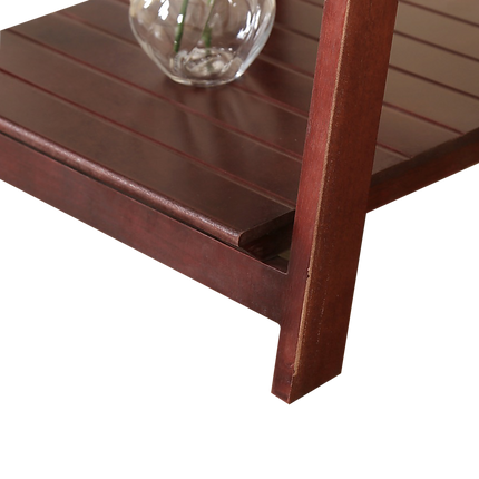 5 Tier Wooden Ladder Shelf Stand Storage Book Shelves Shelving Display Rack 5