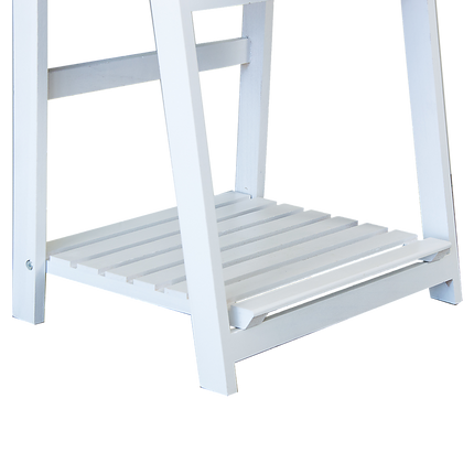 5 Tier Wooden Ladder Shelf Stand Storage Book Shelves Shelving Display Rack 4