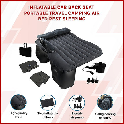 Inflatable Car Back Seat Mattress – Portable Travel Air Bed for Camping & Sleeping 3