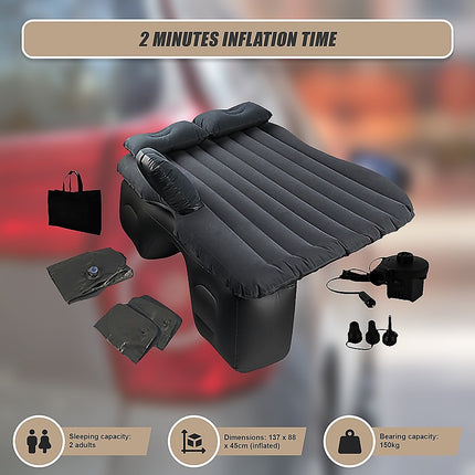 Inflatable Car Back Seat Mattress – Portable Travel Air Bed for Camping & Sleeping 9