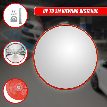 60cm Wide Angle Security Curved Convex Road Safety Mirror Traffic Driveway 9