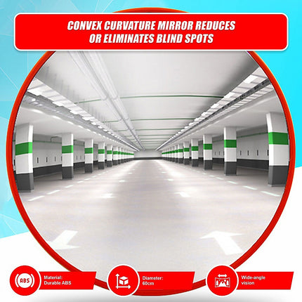 60cm Wide Angle Security Curved Convex Road Safety Mirror Traffic Driveway 11