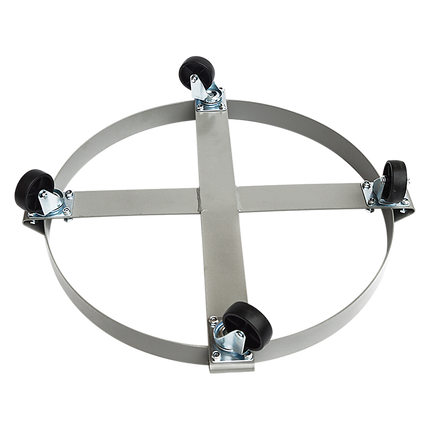 Drum Dolly 450kg 55 Gallon w Swivel Casters Heavy Duty Steel Frame Non Tipping 4