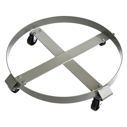 Drum Dolly 450kg 55 Gallon w Swivel Casters Heavy Duty Steel Frame Non Tipping 6
