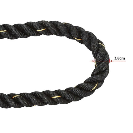 Battle Rope Dia 3.8cm x 9M length Poly Exercise Workout Strength Training 10