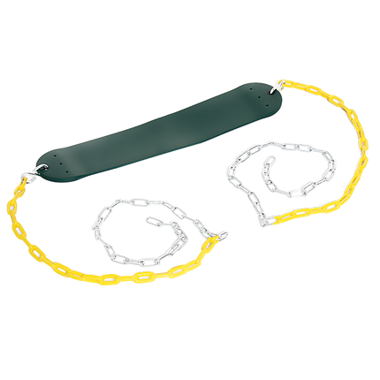 2 Pack Heavy Duty Playground Swing Seats with 66 Inch Plastic Coated Chains for Outdoor Backyard Play 7