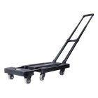 Foldable Hand Flatbed Trolley Cart 6 x 360 Degree Rotating Wheels with Maximum Load 200Kg