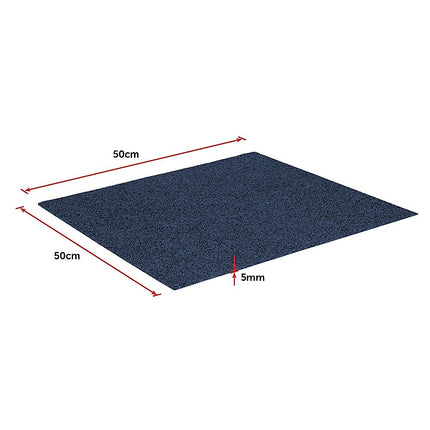 5m2 Box of Premium Carpet Tiles Commercial Domestic Office Heavy Use Flooring Blue 8