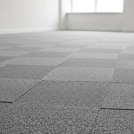 5m2 Box of Premium Carpet Tiles Commercial Domestic Office Heavy Use Flooring Grey 2