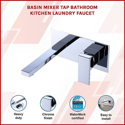Basin Mixer Tap Bathroom Kitchen Laundry Faucet 2