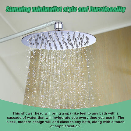 200mm Shower Head Round 304SS Polished Chrome Finish 5