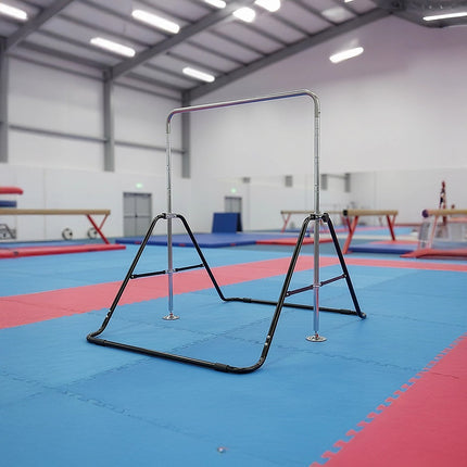 Kids Gymnastics Bars Training Horizontal Bar Monkey Kip Bar Black 8