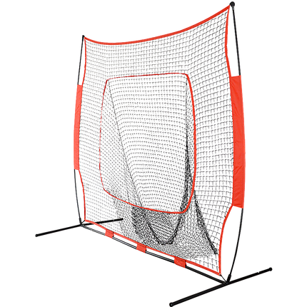Portable Baseball Training Net Stand Softball Practice Sports Tennis 4