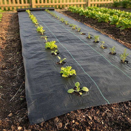 Heavy Duty Weed Control PP Woven Fabric Weed Mat Gardening Plant 1.83m x 30m 2