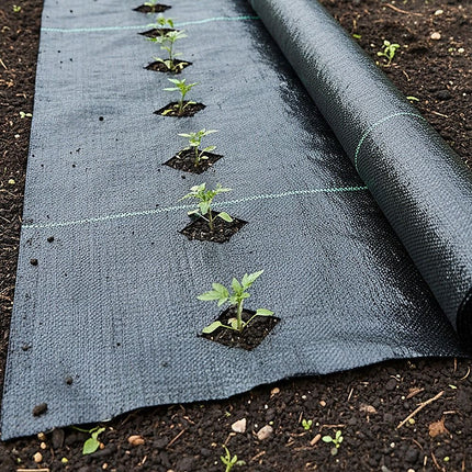 Heavy Duty Weed Control PP Woven Fabric Weed Mat Gardening Plant 1.83m x 30m 5