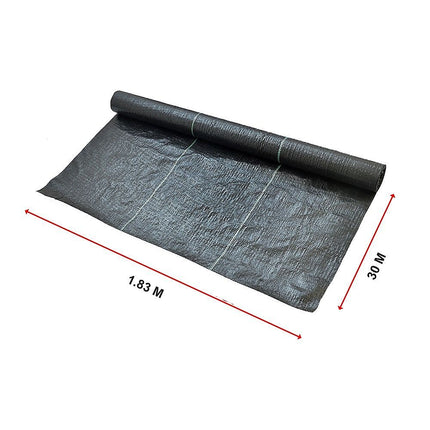 Heavy Duty Weed Control PP Woven Fabric Weed Mat Gardening Plant 1.83m x 30m 11