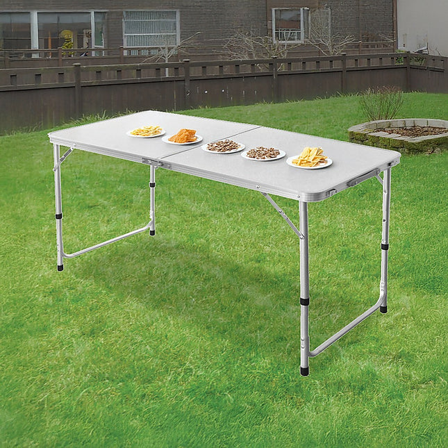 Aluminium Folding Table 120cm Portable Indoor Outdoor Picnic Party Camping Tables 2