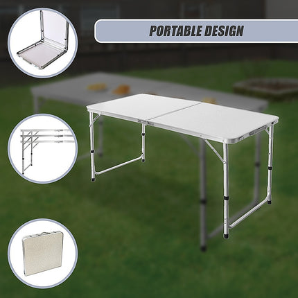 Aluminium Folding Table 120cm Portable Indoor Outdoor Picnic Party Camping Tables 8