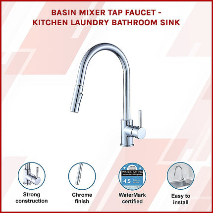 Basin Mixer Tap Faucet -Kitchen Laundry Bathroom Sink 2