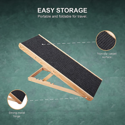 Dog Ramp Pet Ramp Adjustable Heights Portable 4