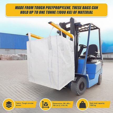 4 x 1 tonne FIBC Polypropylene UV Rated Builder / Bulk / Landscape Bags 11
